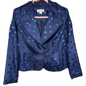 Isabella Suits Navy With Polkadots Size 8